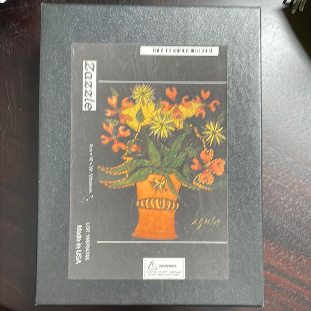 Orange and Yellow Floral Puzzle Game